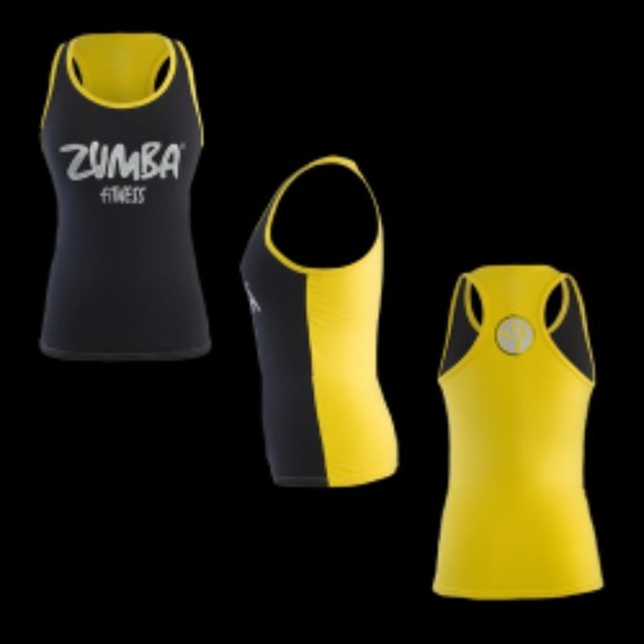 Zumba Black and Yellow top. Medium Size - Picture 15 of 16